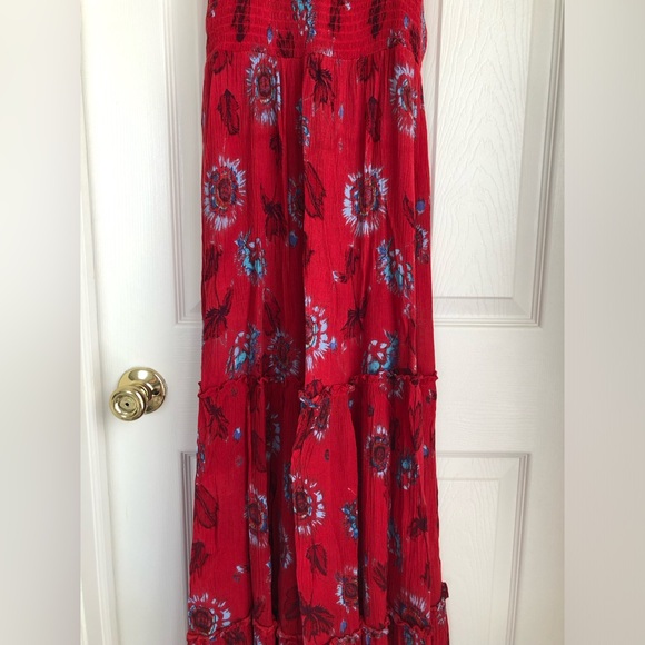 Free People Intimately Garden Party Red Maxi Dress - Picture 5 of 15